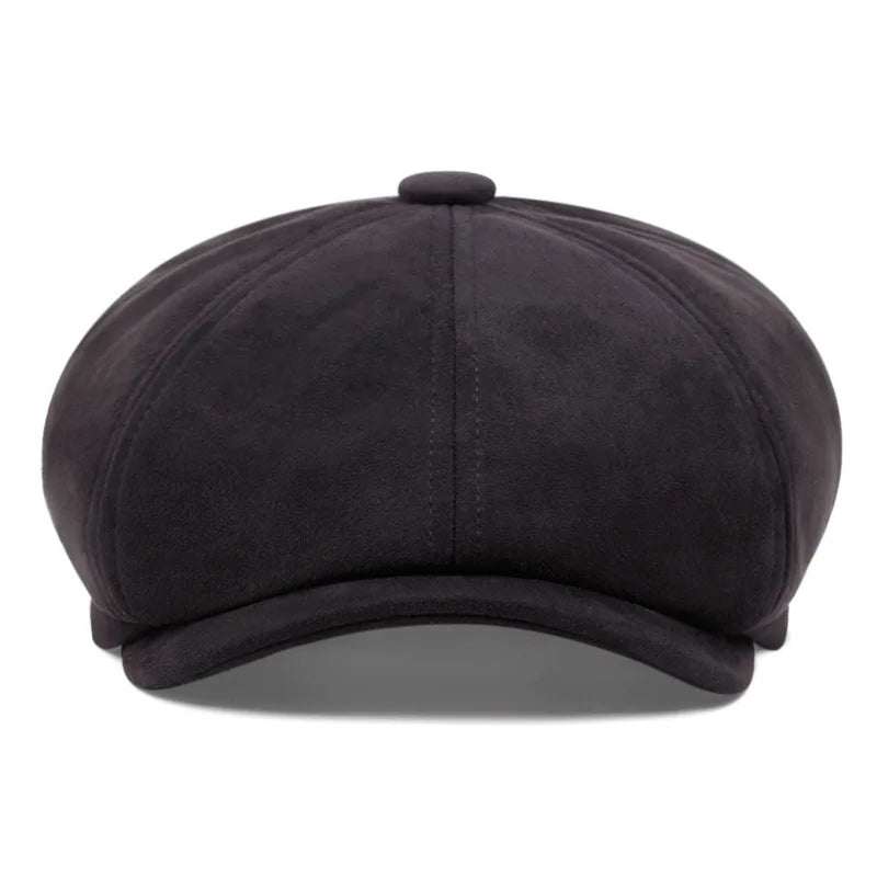Belmont Suede Newsboy Cap
